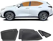 X-CAR Car Window Sun Shade for Lexus NX Series NX250 NX350 NX350h NX450h 2022-2025 Magnetic Sun Blind Mesh Rear Side