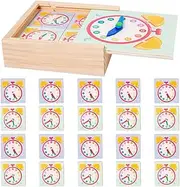 Abaodam Educational Teaching Clock Kids Analog Time Learning Clock Kindergarten Elementary Students Math Toy for Early Development Classroom Home