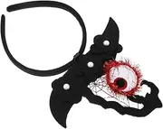 [Gogogmee] Witch Hat Hairband for Women Halloween Eyeball Motif Party Favor Accessory