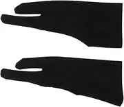 Ciieeo 3pcs Two-Finger Sketch Gloves for Artists Anti-fouling Drawing Gloves for Graphic Tablets Comfortable and Efficient for Students and Professionals