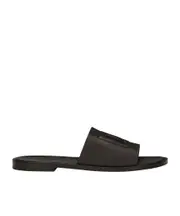 Dolce Gabbana DG Cut-Out Detailed Slides 44,39,40,41.5,42.5,42,43 Black