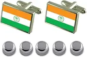 [Select Gifts] Shirt Dress Studs Miami City USA Flag Cufflinks