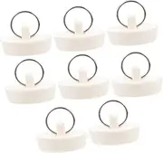 Rubber Bathtub Stoppers 8pcs Set for Bath Sink Drain Plugs Ring Prevent Clogs Leakproof for Bathroom Kitchen