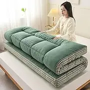 Thick Folding Sleeping Mattress, Portable Japanese Futon Mattress, Soft and Comfortable, Foldable and Rollable, Suitable for Recliner, Guest Bed, Camping Sofa, Full Size.(D,120cm*200cm)