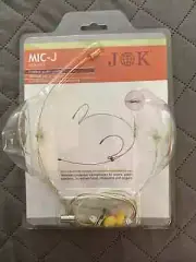 J K Professional Headset/Headworn Microphone MIC-J Connector D4 NEW