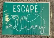 Chalk Couture Transfer Size A | ESCAPE THE ORDINARY | 5X7 NEW stencil