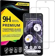 4youquality Screen Protector for Google Pixel 8 (6.2-Inch), Tempered Glass Film, 2-Pack, [LifetimeSupport][Impact-Resistant][Anti-Scratch]
