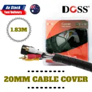 DOSS 1.83M SHORT BINDING WRAP - 20MM CABLE COVER DOSS - BLACK