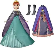 Hasbro Disney's Frozen 2 - Anna's Queen Transformation Fashion Doll with 2 Outfits & 2 Hair Styles - Toys for Kids, Girls, Boys - Ages 3+