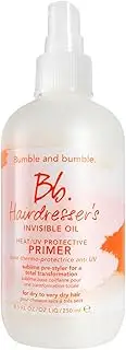 Bumble and bumble Hairdresser's Invisible Oil Heat/UV Protection Leave-In Conditioner Hair Primer | Hydrating, Anti Frizz, Color Safe | Straight, Coily | With Argan Oil + Coconut Oil, 8.5 fl. oz.