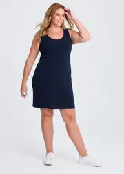 [Taking Shape] Taking Shape Luna Base Slip Body Dress Size 16 in Dark Indigo - Plus Size Women's Dresses Dark Indigo