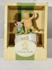 Vintage Classic Pooh & Piglet Music Box The Magic Flute Disney Tigger New In Box