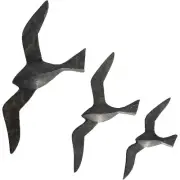 Renwil W6614 Skyward Antique Charcoal Wall Art, Small, Set of 3
