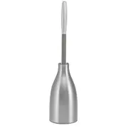 Polder Stainless Steel Toilet Brush Rubber Tip Head Bathroom Caddy 10x43cm