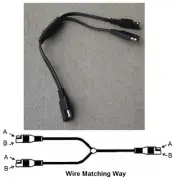 SAE Y-branch Connector 12 inch