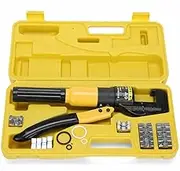 8 Ton Hydraulic Wire Crimper Battery Cable Lug Terminal Hand Crimper Crimping Tool Set With 8 Dies