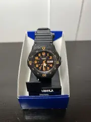 CASIO CAS105 3-Hand Analog 100m Water Resistant Rotating Bezel Day Date Display