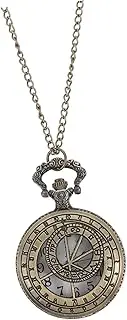 [Homoyoyo] Vintage Chain Pocket Watch with Hanging Chain Movement Roman Numerals Design present for Year Christmas and Thanksgiving Durable and Practical