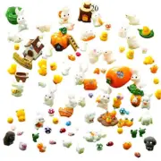 NNETM Mini Easter Bunnies, Ducks, and Carrot Ornaments (20pcs)