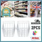 2Pcs Freezer Chest Freezer Basket Deep Freezer Organizer Bin W/ Handles AU