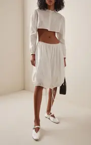 [COLLEEN ALLEN] Gathered Cotton Bloomer Shorts