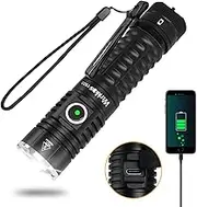 Wurkkos Rechargeable Flashlight, TS22 EDC Flashlight 4500 High Lumen LED Flashlight Powerful XHP70.2 Pocket Light IPX8 Waterproof Flashlight for Walking (TS22-6000K)