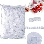 Elastic Food Storage Covers, 200 Pcs Reusable Food Covers, Clear Elastic Food Storage Covers Fresh Keeping Bags Bowl Dish Plate Wraps Stretch Plastic Wrap Bowl Covers for Restaurant Picnic