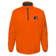 Outerstuff Philadelphia Flyers NHL Boys' Youth (8-20) 1/4 Zip Jacket, Orange