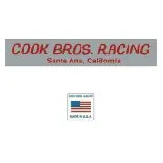 Cook Bros. RED fork decals with FLAG - Old school bmx