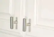 2" T-Bar Knob Brushed Nickel Kitchen Bath Cabinet Hardware Handle Pull SOLID