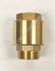 Check valve, brass, 1.25" NPT male in, 1.25 FNPT female out, Hallmark Industries
