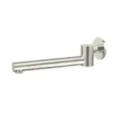 Amelie Wall Swivel Basin/Bath Spout Round 240mm Brushed Nickel BDO202BN