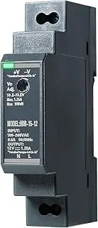 Wadukud HDR-15-12 AC to DC Mini Switching Power Supply with LED Indicator 35mm DIN Rail Power Supply for Industrial Automation Control Systems, Distribution Boxes, Instrumentation