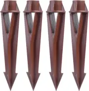 Ground Spike Stake Replacement for Low Voltage Landscape Lighting Spot Brown
