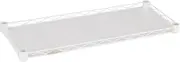 Doshisha LLS2560SLP Luminous Latte Steel Shelf, Pole Diameter 0.7 inches (19 mm), Kitchen Storage, Gap Storage, White, Width 9.6 x Depth 23.4 inches (24.5 x 59.5 cm)