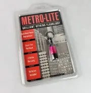 Machina Metro-Lite Model M-3020C, Rose Brilliant Keyring Flashlight