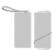 New Xiaomi Mix Fold 2 Genuine Original Silver Leather Case +Wrist/Shoulder Strap