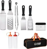 Commercial Chef 9PC Blackstone Flat Top Griddle Accessories Kit - Griddle Tools