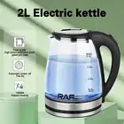 Stainless Steel Glass Electric Kettle LED Light Kitchen Water Jug