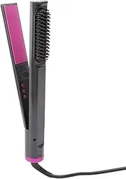 Hair Straightener and Curler, 3 in 1 Flat Iron for Hair with Adjustable Temperature, Electric Hair Iron Hair Straightener Brush