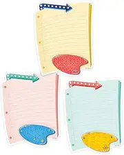 Creative Teaching Press Mid Century Mod Notebook Paper 6" Cut-Outs (8466)