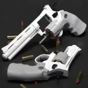 Revolver Soft Bullet Toys Gun Blasters Gun Pistol with Foam Pellet Shell