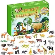 24 Animals Countdown Calendar Kit Merry Christmas Advents Calendar Christmas Home Decorative DIY Gift Partys Supplies