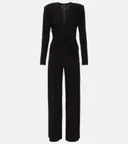 [Norma Kamali] Norma Kamali Ruched jersey jumpsuit AU 8 black