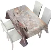 Horses Art Cielo the Long Haired White Horse Tablecloth