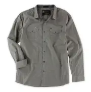Marc Ecko Cut And Sew Long Sleeve Dress Shirt Color: Charcoal Size: M