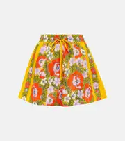 [Alemais] Alémais Floral linen shorts UK 8 multicoloured