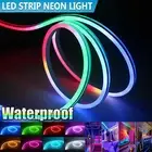 LED Strip Neon Rope Lights Dimmable Waterproof Flex 12V Tube Flexible Bar Sign