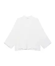 FLUID CREPE SHIRT IT42,IT46 natural white