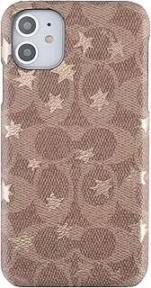 Coach Slim Wrap Case for iPhone 11 - Signature C Khaki/Gold Foil Stars